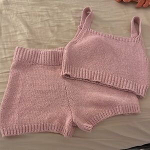 Zara pink knit set